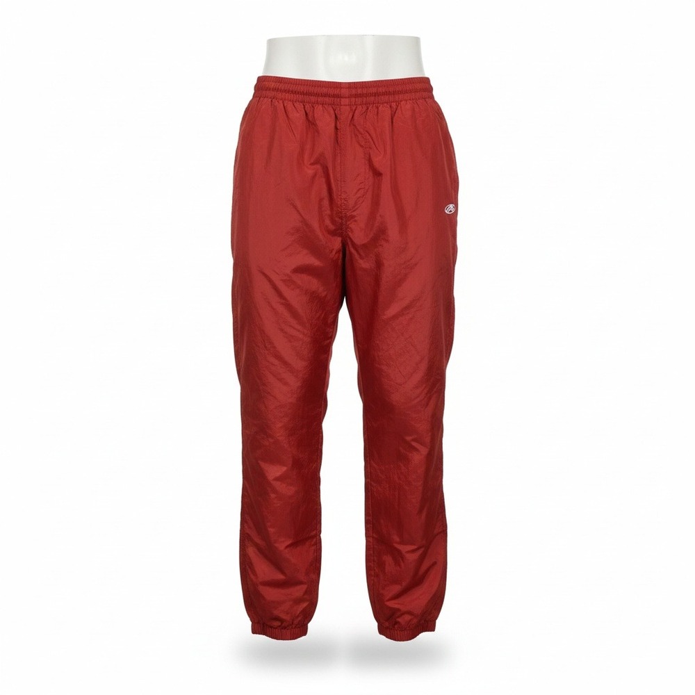 Vintage Rawlings Track Pants Mens XL Red Nylon Water Repellent Windbreaker‎ EUC